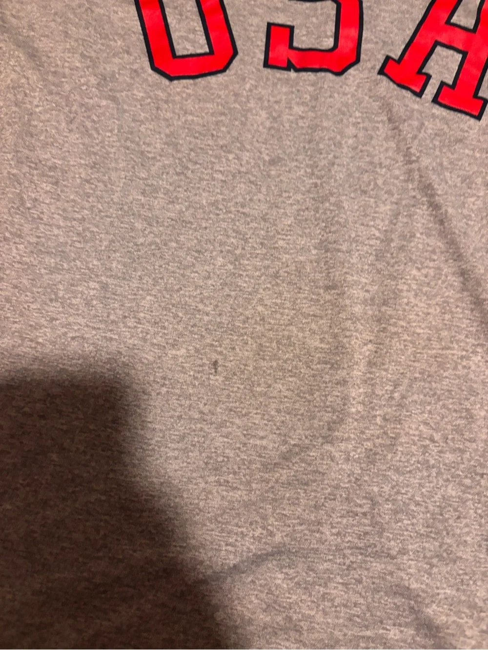 Nike Gray Short Sleeve Tee with Red USA Logo